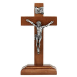 CRUCIFIX ANT SIL 6" STANDING