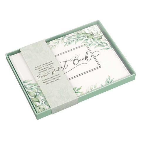 Green Wedding Guest Book