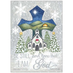 BOXED CHRISTMAS CARDS- BE STILL AND KNOW THAT I AM GOD W/ CROSS