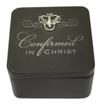 CONFIRMED IN CHRIST KEEPSAKE BOX - BLACK