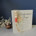 Prayer Plaque with Beads-Confirmation