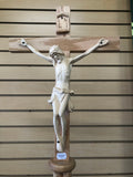 PROCESSIONAL CRUCIFIX 6'9" Wood Crucifix with Hand-Carved Corpus
