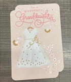 For a Wonderful Granddaughter - First Communion Card