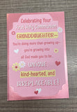 Celebrating Granddaughter - First Communion Card