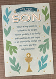 For You Son - First Communion Card
