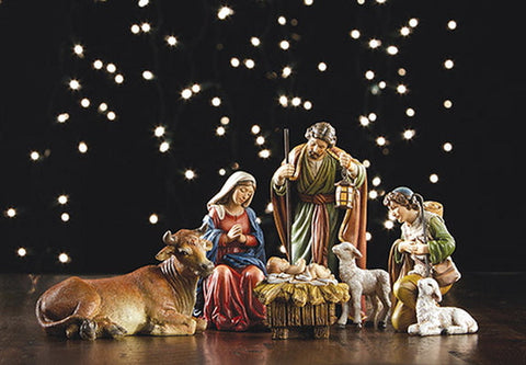 Nativity Michael Adams 5"H - 6 piece