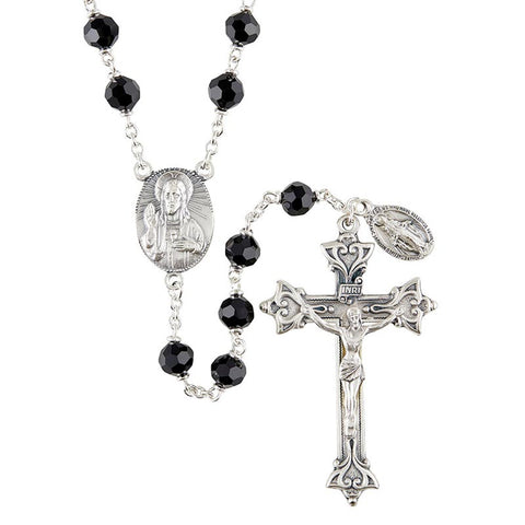 ROSARY LOC LINK VIENNA - JET BLACK