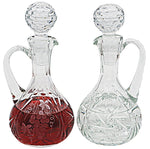 CRUET SET - Crystal 11 oz 8"H