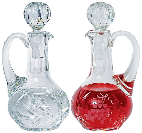 CRUETS WITH STOPPERS- PAIR
