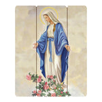 15" Our Lady of Grace Wood Pallet Plaque