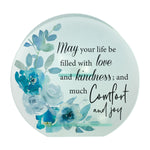 7" MAY LIFE BE FILLED WITH LOVE GLASS TEALIGHT HOLDER