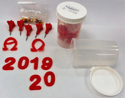 Red Wax Candle Number Kit 2025-2026