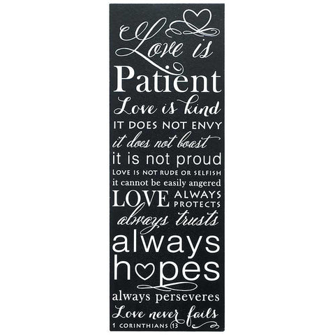 WALL PLAQUE - LOVE IS PATIENT