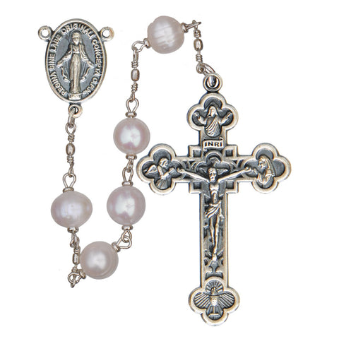 Pearl Rosary - 8mm