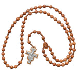 7 Decade Franciscan Crown Jujube Wood Rosary - 8mm