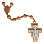 7 Decade Franciscan Crown Jujube Wood Rosary - 8mm