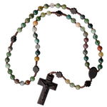 ROSARY JUJUBE MULTI/ONYX 6 MM