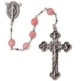 5 Decade Rosary Rose Quartz - 7 mm