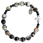 Genuine Zebra Jasper Rosary Bracelet - 8mm