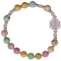 Rainbow Gemstone Children's Rosary Bracelet