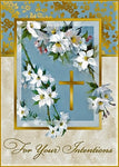 INTENTIONS Flowers Mass Card