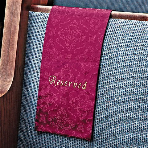 PEW CLOTH RESERVED Burgundy (6-7/8"W 31-1/4"L)