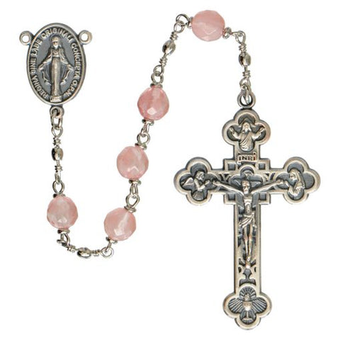 Genuine Rose Quartz Rosary - 6mm
