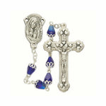 Sapphire Teardrop Rosary