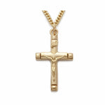 GOLD PLATED CRUCIFIX W/24" Chain