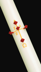 PASCHAL CANDLE 51% 1-3/4" x 36" PLAIN