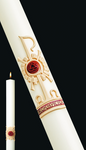 PASCHAL CANDLE 51% 3" x 36" HOLY TRINITY