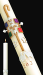 PASCHAL CANDLE 51% 3" x 36" GOOD SHEPHERD