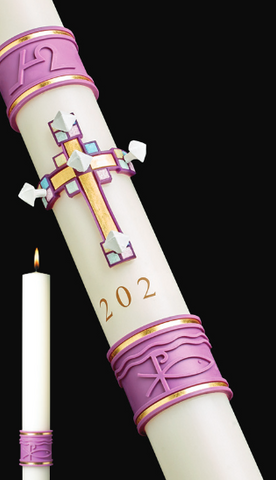 PASCHAL CANDLE 51% 3" x 36" JUBILATION