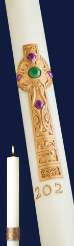 Cross of Erin Paschal Candle