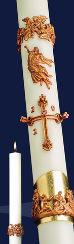 PASCHAL CANDLE 51% 2-1/2" X 48" MOUNT OLIVET EXIMIOUS