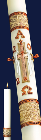 PASCHAL CANDLE 51% 2-1/2" x 36" LUKE 24 EXIMIOUS