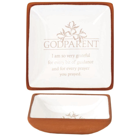 GODPARENT TRAY TERRA COTTA