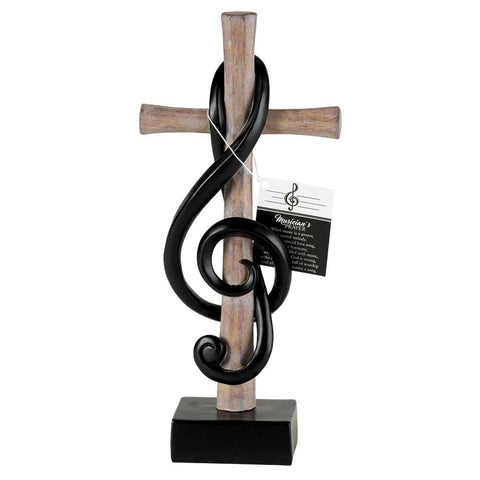 12" MUSICIAN'S PRAYER TABLETOP CROSS