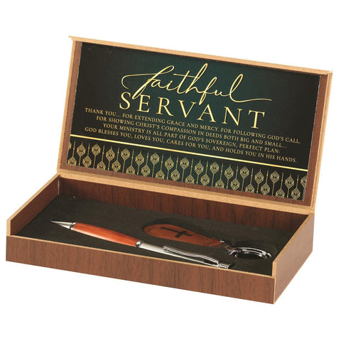 FAITHFUL SERVANT PEN/KEY SET