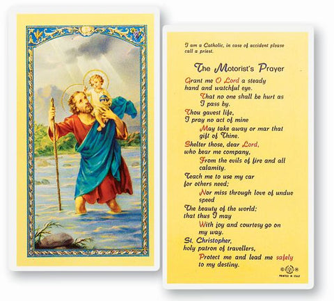 HC Motorist Prayer ST CHRISTOPHER