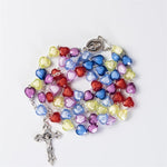 Coloured Heart Shaped Rosary