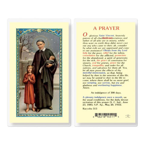 HC Prayer To St Vincent De Paul