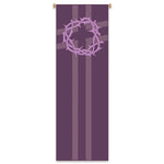 BANNER Large LENT Purple CROWN of THORNES 9-7/8'L x 3-1ÃƒÂ¢Ã‚ÂÃ¢â‚¬Å¾4'W