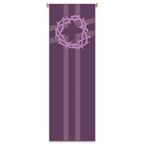 BANNER Large LENT Purple CROWN of THORNES 9-7/8'L x 3-1ÃƒÂ¢Ã‚ÂÃ¢â‚¬Å¾4'W