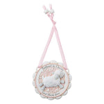 Baptism Crib Medal Pink w/Lamb