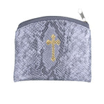 ROSARY CASE PEWTER REPTILE