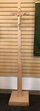 6" FOOT WOOD PROCESSIONAL CRUCIFIX with HAND-CARVED CORPUS