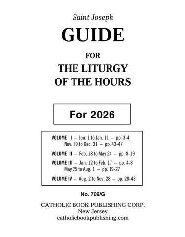 2026 GUIDE FOR LITURGY OF THE HOURS large print