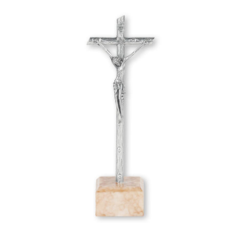 5" LOG CRUCIFIX ON A BASE W/ A 2" CORPUS