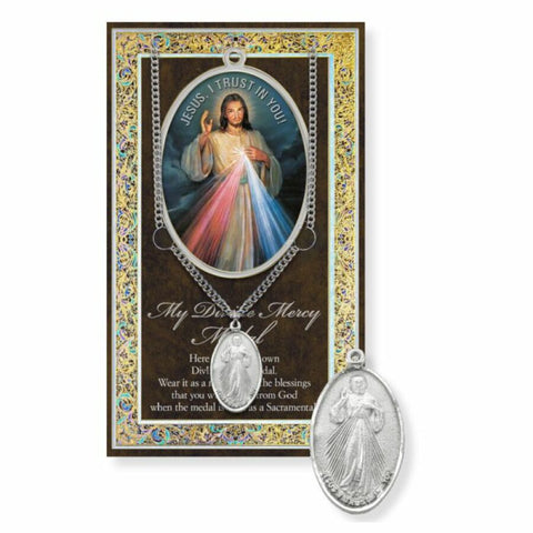 Chaplet Divine Mercy Medal Pewter